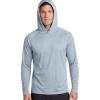 image:imageEddie Bauer Mens Hooded Long Sleeve Rash Guard Shirt  Sun Protection Lightweight Quick Dry Hoodie with Stretch Loose FitHoneycomb  Slate