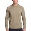image:imageEddie Bauer Mens Hooded Long Sleeve Rash Guard Shirt  Sun Protection Lightweight Quick Dry Hoodie with Stretch Loose FitBurlap  Light Khaki