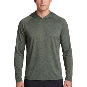 image:imageEddie Bauer Mens Hooded Long Sleeve Rash Guard Shirt  Sun Protection Lightweight Quick Dry Hoodie with Stretch Loose FitBurlap  Patina