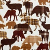 image:imageEddie Bauer  Oversized Throw Blanket 50x70 Reversible Plush Blanket for Couch or Bed Animal Print Room Decor Goose Sweater GreenAnimal Plaid Brown