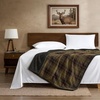 image:imageEddie Bauer  Oversized Throw Blanket 50x70 Reversible Plush Blanket for Couch or Bed Animal Print Room Decor Goose Sweater GreenBroken Branch Plaid Grey