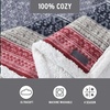 image:imageEddie Bauer  Oversized Throw Blanket 50x70 Reversible Plush Blanket for Couch or Bed Animal Print Room Decor Goose Sweater GreenFair Isle Dark Steel