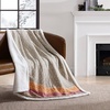 image:imageEddie Bauer  Oversized Throw Blanket 50x70 Reversible Plush Blanket for Couch or Bed Animal Print Room Decor Goose Sweater GreenFair Isle Khaki
