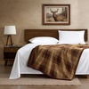 image:imageEddie Bauer  Oversized Throw Blanket 50x70 Reversible Plush Blanket for Couch or Bed Animal Print Room Decor Goose Sweater GreenHoliday Plaid Beige