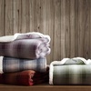 image:imageEddie Bauer  Oversized Throw Blanket 50x70 Reversible Plush Blanket for Couch or Bed Animal Print Room Decor Goose Sweater GreenNordic Plaid Purple