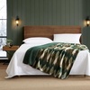 image:imageEddie Bauer  Oversized Throw Blanket 50x70 Reversible Plush Blanket for Couch or Bed Animal Print Room Decor Goose Sweater GreenStepped Pines Green