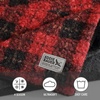 image:imageEddie Bauer  Oversized Throw Blanket 60x70 Reversible Plush Blanket for Couch or Bed Plaid Room Decor Morning Dew GreyCapitol Hill Plaid Red