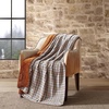 image:imageEddie Bauer  Oversized Throw Blanket 60x70 Reversible Plush Blanket for Couch or Bed Plaid Room Decor Morning Dew GreyGriffin PlaidSolid Beige