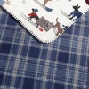 image:imageEddie Bauer  Oversized Throw Blanket 60x70 Reversible Plush Blanket for Couch or Bed Plaid Room Decor Morning Dew GreySki Patrol Ashland Plaid Blue