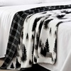 image:imageEddie Bauer  Oversized Throw Blanket 60x70 Reversible Plush Blanket for Couch or Bed Plaid Room Decor Morning Dew GreySpruce Mist Morning Dew Grey