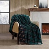 image:imageEddie Bauer  Oversized Throw Blanket 60x70 Reversible Plush Blanket for Couch or Bed Plaid Room Decor Morning Dew GreyCapitol Hill Plaid Green