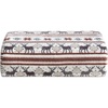 Deer/Northern Snowflakes Beige