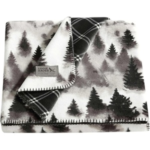 image:imageEddie Bauer  Oversized Throw Blanket 60x70 Reversible Plush Blanket for Couch or Bed Plaid Room Decor Morning Dew GreySpruce Mist Morning Dew Grey