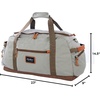 image:imageEddie Bauer Bygone Duffel  Travel  Lightweight  Durable  Rugged PolyesterNylon  UShaped Main CompartmentHeather Grey