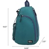image:imageEddie Bauer Ripstop Sling Bag  Travel  Everday Carry  Lightweight  Ripstop Nylon  Adjustable  8L  MushroomDark Evergreen