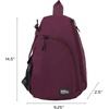 image:imageEddie Bauer Ripstop Sling Bag  Travel  Everday Carry  Lightweight  Ripstop Nylon  Adjustable  8L  MushroomDk Plum
