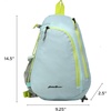 image:imageEddie Bauer Ripstop Sling Bag  Travel  Everday Carry  Lightweight  Ripstop Nylon  Adjustable  8L  MushroomLight Aqua