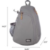 image:imageEddie Bauer Ripstop Sling Bag  Travel  Everday Carry  Lightweight  Ripstop Nylon  Adjustable  8L  MushroomSlate