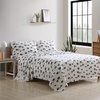 image:imageEddie Bauer  King Flannel Sheet Set Soft Brushed Cotton Bedding with Matching Pillowcases Fully Elastic Fitted Sheet Deep Pocket Bed Set Breathable AllSeason Comfort Rugged Plaid PurpleBear Family