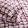 image:imageEddie Bauer  King Flannel Sheet Set Soft Brushed Cotton Bedding with Matching Pillowcases Fully Elastic Fitted Sheet Deep Pocket Bed Set Breathable AllSeason Comfort Rugged Plaid PurpleRugged Plaid Purple