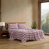 image:imageEddie Bauer  King Flannel Sheet Set Soft Brushed Cotton Bedding with Matching Pillowcases Fully Elastic Fitted Sheet Deep Pocket Bed Set Breathable AllSeason Comfort Rugged Plaid PurpleRugged Plaid Purple
