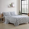 image:imageEddie Bauer  King Flannel Sheet Set Soft Brushed Cotton Bedding with Matching Pillowcases Fully Elastic Fitted Sheet Deep Pocket Bed Set Breathable AllSeason Comfort Rugged Plaid PurpleDeer Hollow