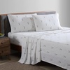 image:imageEddie Bauer  King Flannel Sheet Set Soft Brushed Cotton Bedding with Matching Pillowcases Fully Elastic Fitted Sheet Deep Pocket Bed Set Breathable AllSeason Comfort Rugged Plaid PurpleDeer Lodge