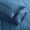 image:imageEddie Bauer  King Flannel Sheet Set Soft Brushed Cotton Bedding with Matching Pillowcases Fully Elastic Fitted Sheet Deep Pocket Bed Set Breathable AllSeason Comfort Rugged Plaid PurpleDog Sweater Stripe Blue