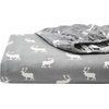 image:imageEddie Bauer  King Flannel Sheet Set Soft Brushed Cotton Bedding with Matching Pillowcases Fully Elastic Fitted Sheet Deep Pocket Bed Set Breathable AllSeason Comfort Rugged Plaid PurpleElk Grove Grey