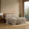 image:imageEddie Bauer  King Flannel Sheet Set Soft Brushed Cotton Bedding with Matching Pillowcases Fully Elastic Fitted Sheet Deep Pocket Bed Set Breathable AllSeason Comfort Rugged Plaid PurpleAnimal Plaid Brown
