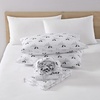 image:imageEddie Bauer  King Flannel Sheet Set Soft Brushed Cotton Bedding with Matching Pillowcases Fully Elastic Fitted Sheet Deep Pocket Bed Set Breathable AllSeason Comfort Rugged Plaid PurpleDog Friends White