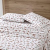 image:imageEddie Bauer  King Flannel Sheet Set Soft Brushed Cotton Bedding with Matching Pillowcases Fully Elastic Fitted Sheet Deep Pocket Bed Set Breathable AllSeason Comfort Rugged Plaid PurpleFox Trail Orange