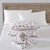 image:imageEddie Bauer  King Flannel Sheet Set Soft Brushed Cotton Bedding with Matching Pillowcases Fully Elastic Fitted Sheet Deep Pocket Bed Set Breathable AllSeason Comfort Rugged Plaid PurpleFox Trail Orange