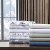 image:imageEddie Bauer  King Flannel Sheet Set Soft Brushed Cotton Bedding with Matching Pillowcases Fully Elastic Fitted Sheet Deep Pocket Bed Set Breathable AllSeason Comfort Rugged Plaid PurpleDog Friends White