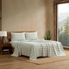image:imageEddie Bauer  King Flannel Sheet Set Soft Brushed Cotton Bedding with Matching Pillowcases Fully Elastic Fitted Sheet Deep Pocket Bed Set Breathable AllSeason Comfort Rugged Plaid PurpleGoose Sweater Green