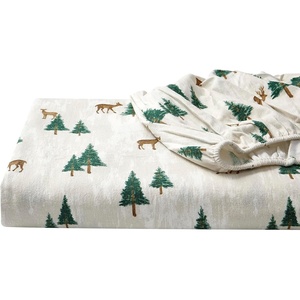 image:imageEddie Bauer  King Flannel Sheet Set Soft Brushed Cotton Bedding with Matching Pillowcases Fully Elastic Fitted Sheet Deep Pocket Bed Set Breathable AllSeason Comfort Rugged Plaid PurpleDeer Hollow