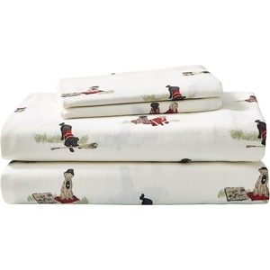 image:imageEddie Bauer  King Flannel Sheet Set Soft Brushed Cotton Bedding with Matching Pillowcases Fully Elastic Fitted Sheet Deep Pocket Bed Set Breathable AllSeason Comfort Rugged Plaid PurpleRetriever Adventure