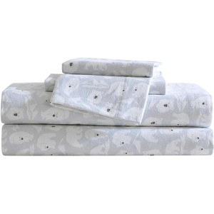 image:imageEddie Bauer  King Flannel Sheet Set Soft Brushed Cotton Bedding with Matching Pillowcases Fully Elastic Fitted Sheet Deep Pocket Bed Set Breathable AllSeason Comfort Rugged Plaid PurpleExplorer Bears