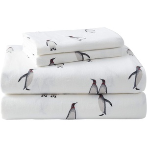 image:imageEddie Bauer  King Flannel Sheet Set Soft Brushed Cotton Bedding with Matching Pillowcases Fully Elastic Fitted Sheet Deep Pocket Bed Set Breathable AllSeason Comfort Rugged Plaid PurpleRookeries