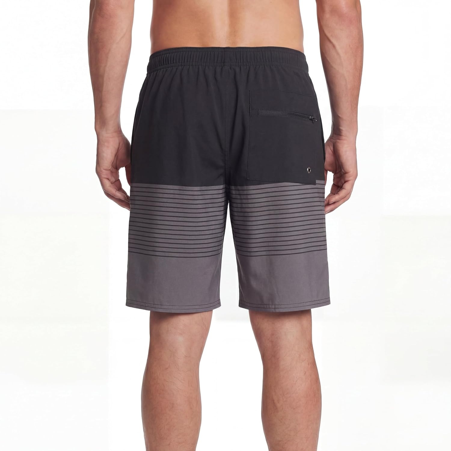 image:imageEddie Bauer Mens UPF 50 7 Volley Swim Trunks with Comfort Short Liner Quick Dry Fabric with Elastic Waist and DrawcordColorblock  Rich Black