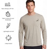 image:imageEddie Bauer Mens Long Sleeve Rash Guard Shirt with Chest Pocket  Sun Protection Quick Dry Lightweight Stretch Loose Fit Pumice Heather Large