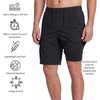 image:imageEddie Bauer Mens UPF 50 7 Volley Swim Trunks with Comfort Short Liner Quick Dry Fabric with Elastic Waist and DrawcordCargo  Black