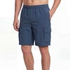 image:imageEddie Bauer Mens UPF 50 7 Volley Swim Trunks with Comfort Short Liner Quick Dry Fabric with Elastic Waist and DrawcordCargo  Dusted Indigo