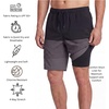 image:imageEddie Bauer Mens UPF 50 7 Volley Swim Trunks with Comfort Short Liner Quick Dry Fabric with Elastic Waist and DrawcordColorblock  Rich Black