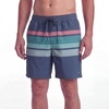 image:imageEddie Bauer Mens UPF 50 7 Volley Swim Trunks with Comfort Short Liner Quick Dry Fabric with Elastic Waist and DrawcordWashed Stripes  Tile Blue