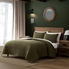 image:imageEddie Bauer  King Quilt Set Reversible Textured Bedding with Matching Shams Solid Room Decor Lightweight for YearRound Comfort Brantwood Forest GreenTwin