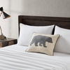 image:imageEddie Bauer  Throw Pillow Soft Decorative Pillow for Bed or Couch Christmas Decorations 20 x 20 Holiday Truck TreeBear Grey