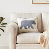 image:imageEddie Bauer  Throw Pillow Soft Decorative Pillow for Bed or Couch Christmas Decorations 20 x 20 Holiday Truck TreeBear Grey