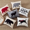 image:imageEddie Bauer  Throw Pillow Soft Decorative Pillow for Bed or Couch Christmas Decorations 20 x 20 Holiday Truck TreeBear Grey