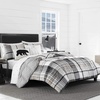 image:imageEddie Bauer  Throw Pillow Soft Decorative Pillow for Bed or Couch Christmas Decorations 20 x 20 Holiday Truck TreeCabin Plaid Black